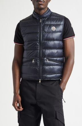 Moncler Gui Down Puffer Vest in Blue at Nordstrom, Size 1
