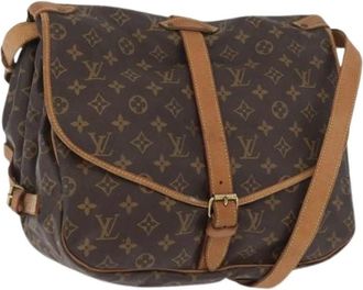 Louis Vuitton Pre-owned Cross Body Bags, female, Brown, Size: ONE SIZE Pre-owned Vintage Monogram Shoulder Bag