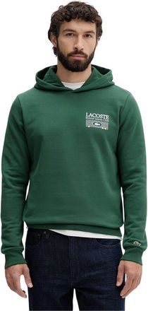 Lacoste Roland-Garros Edition Hoodie - Heren - Hoodies - Groen - M - Katoen - Hoodies & sweatvesten