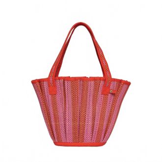 Lorna Murray Womens Mini Tropez Tote Bag In Love Heart Tangerine