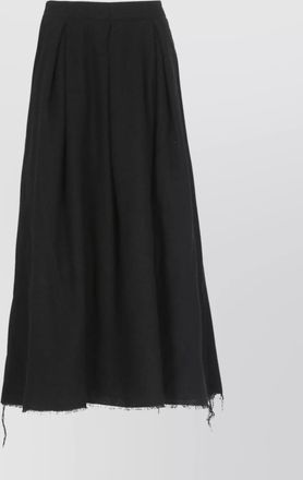 Uma Wang midi skirt with pleats and buttons