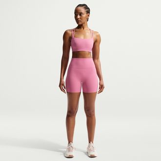 Nike Womens Zenvy High-Waisted 5 Biker Shorts in Pink | II5209-641