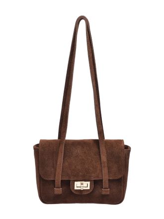 Anna Luchini Bordeauxrood Rundleer Tas