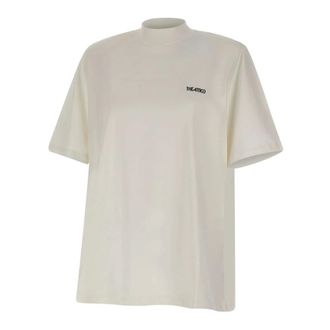 The Attico T-Shirts, female, White, Size: 2XS Cotton Oversized T-shirt