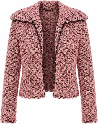 Dolce & Gabbana Sportjack - Dames - Truien - Roze - Maat: S Wol
