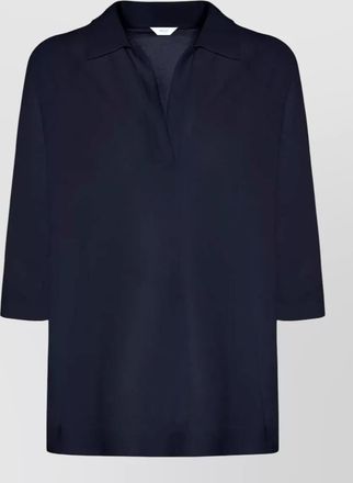 Malo knit dress polo style three quarter sleeves