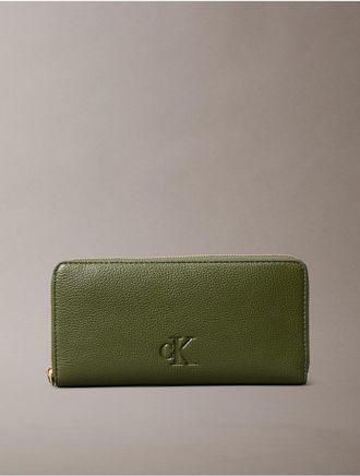 Calvin Klein Womens Ultralight Wristlet - Green