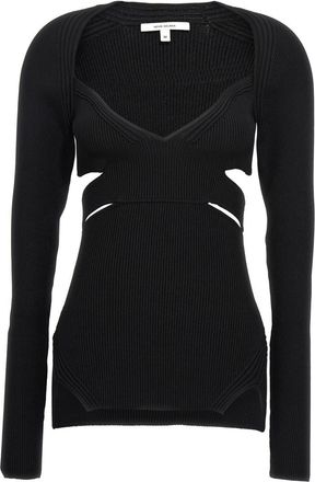 Nensi Dojaka Black Cut-out sweater