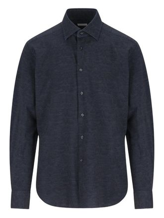Xacus point-collar shirt - men - Fabric - 44 - Blue