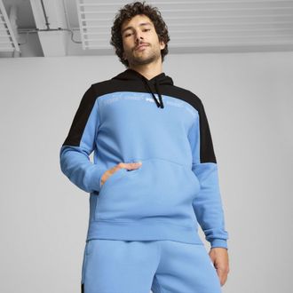 Puma Felpa con cappuccio Around the Block da uomo, Abbigliamento, Blu, 3XL