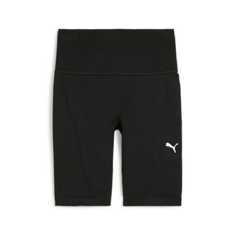 Puma Trainingsshorts PUMA SHAPELUXE SEAMLESS HW 6 SHORT TIGHT, Damen, Gr. XS, N-Gr, schwarz (puma schwarz), Obermaterial: 92% Polyamid, 8% Elasthan, schmal