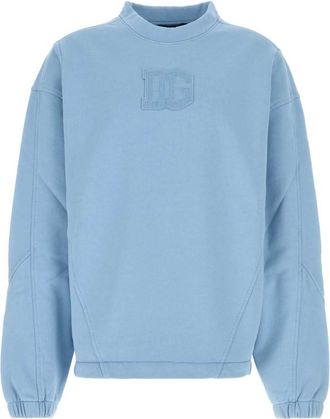 Dolce & Gabbana Light Blue Crew Neck Sweatshirt