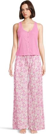 Honeydew Intimates Coastal Cozy Tank Top Pant Set Womens Pajama Sets Pink Lady Paisley : SM, Polyester