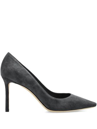 Jimmy Choo London Pumps Romy a punta 90mm - Grigio