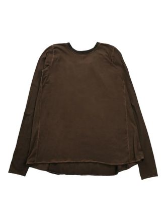 Uma Wang panelled T-shirt - Brown