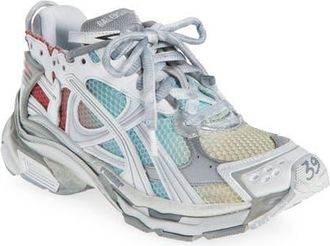 Balenciaga Runner Sneaker in White/Grey/Blue/Red/Beige at Nordstrom, Size 11Us