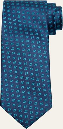 Charvet Mens Petite Window Silk Tie