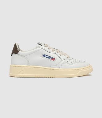 Autry Baskets Homme Medalist Low Leat White Choco