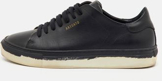 Axel Arigato Black Leather Clean 90 Low Top Sneakers
