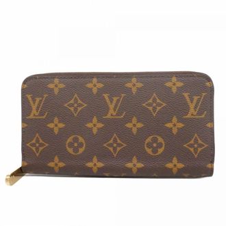 Louis Vuitton Brown Fuchsia Long Wallet (Bi-Fold) (Pre-Owned)