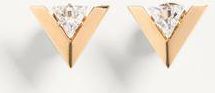 Valentino Garavani Orecchini Je Les V In Metallo E Cristalli Donna ORO/CRYSTAL UNI