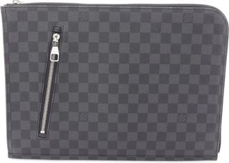 Louis Vuitton 2012 Damier Graphite Poche Documents Portfolio clutch - Zwart