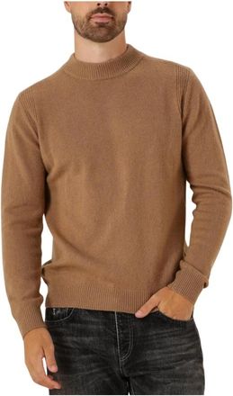 Anerkjendt Akrico Lamswollen Knit - Heren - Ronde hals truien - Bruin - XL - Wol - Truien & Vesten