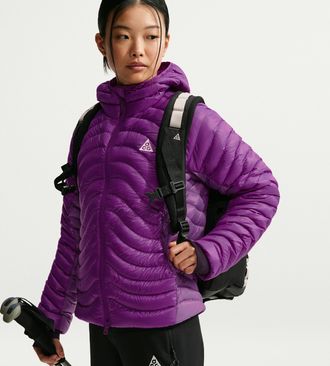 Nike Womens Nike ACG Lava Flow Ultralight Therma-FIT ADV Down Jacket in Purple | IO9124-507