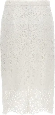 Burberry Lace Skirt - White