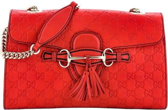 Gucci Emily Chain Flap Bag Guccissima Medium (Authentic Pre-Loved)