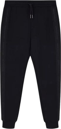 A|X Armani Exchange Pantaloni Regular Fit in Jersey di Cotone Stretch Accoppiato - - Trousers - Uomo - Nero - L