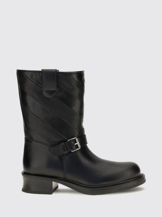 Valentino Garavani Smooth Leather VLogo Signature Biker Boots