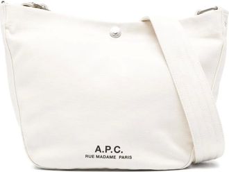 A.P.C. small Journal shoulder bag - unisex - Recycled Cotton/Polyester - OS - Neutrals