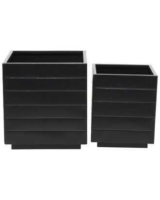 CosmoLiving by Cosmopolitan Set of 2 Planters