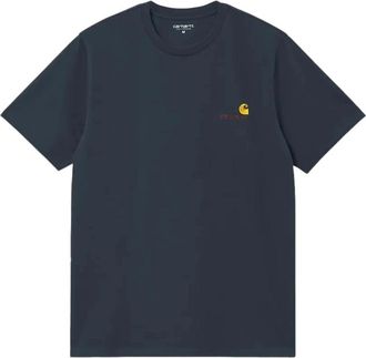 Carhartt Work in Progress T-shirt met logo - Heren - T-shirts - Blauw - M - Tops