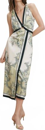 Veronica Beard Kaliza Dress In Light Pistachio Multi