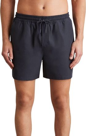 Reiss Cliff Water Resistant Swim Trunks in Navy at Nordstrom, Size Xx-Large