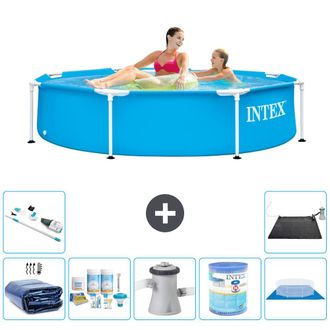 Intex Piscina Con Estructura Redonda - 244x51 Cm - 7-piezas S41451