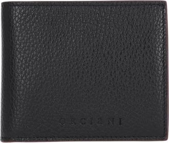 Orciani Leren Portemonnee met Contrasterende Binnenkant - Heren - Portefeuilles - Zwart - ONE Size - Leer - Accessoires