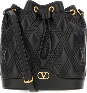 Valentino Garavani Black Leather Crossbody Bag