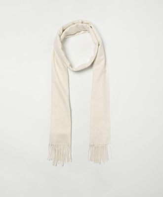 Max Mara Womens White Cashmere Scarf