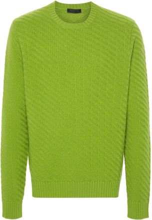 Prada Lime Green Crewneck Sweater