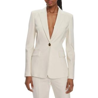 Pinko Pinko, Jassen, Dames, Beige, S, Leer, Signum Jacket