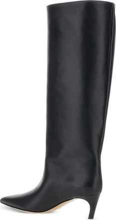 Semicouture Knielaarzen met puntige neus - Zwart