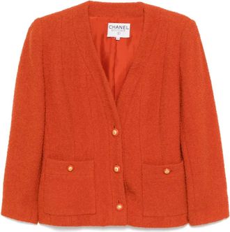 Chanel Blazer in tweed - Arancione