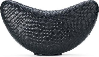 Staud Crescent Leather Clutch in Black at Nordstrom