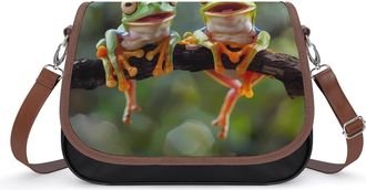 Generic Tree Frog, Flying Frog Crossbody Bags for Women Shoulder Messenger Bag Purse Handbags