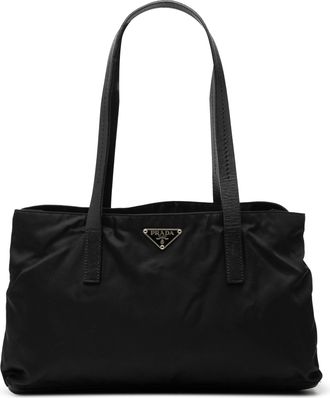 Prada Womens Pre-owned Tessuto Tote - Black Nylon - One Size