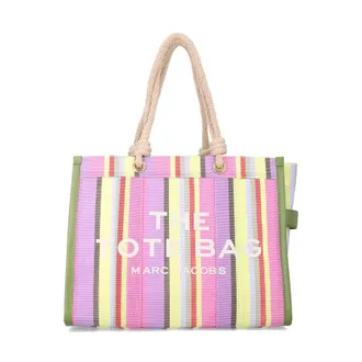 Marc Jacobs The Tote Bag Large Striped Purple Muti Pvc Shoulder