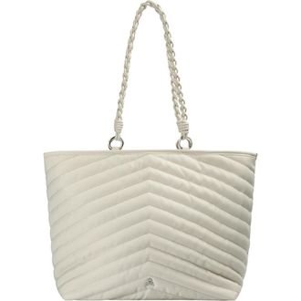 Scalpers Quilted Shopper Bag in Offwhite at Nordstrom